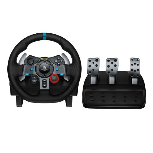 Logitech G29 Driving Force Volant de Course avec Levier de Vitesse Pédales, Retour de Force Réaliste, Palettes en Acier Inoxydable, Rotation du Volant à 900°, Prise UK, PS4/PS3/PC - Noir
 Fiche Technique et Prix au Maroc