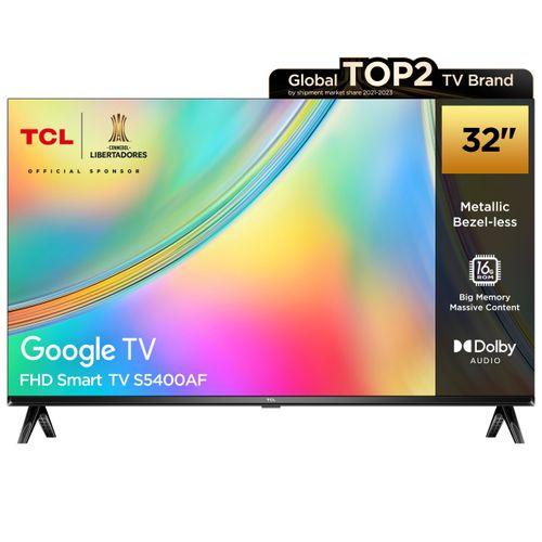 TCL Téléviseur intelligent 32 FHD 1080P Android TV, Assistant Google Bluetooth, Audio Dolby, 32S5400
 Fiche Technique et Prix au Maroc
