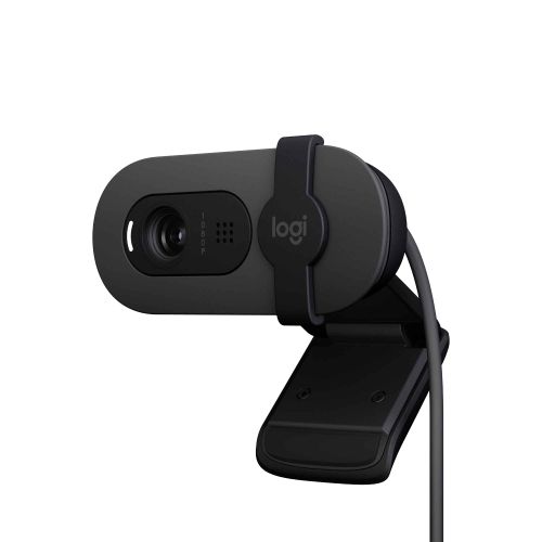 Logitech Brio 100 webcam Full HD pour réunions/streaming, équilibre auto de l'éclairage, micro intégré, volet de confidentialité, USB-A, pour Microsoft Teams, Google Meet, Zoom - Noir
 Fiche Technique et Prix au Maroc