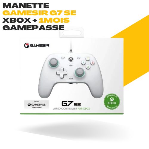 Manette XBOX / PC, G7 SE Original + 1 mois game passe ultimate
 Fiche Technique et Prix au Maroc