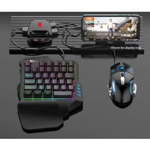 Pack de jeu mobile 4 en 1 pubg convertisseur de clavier et souris pour smartphone et tablette
 Fiche Technique et Prix au Maroc