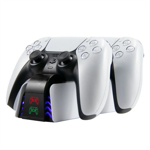station de chargement pour manette PS5, sans fil, avec indicateur LED double Base de chargement
 Fiche Technique et Prix au Maroc