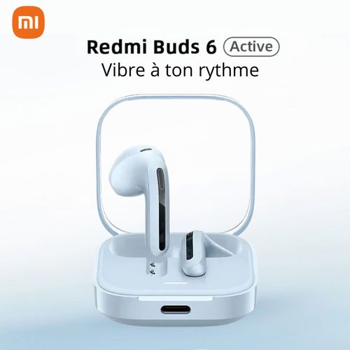 XIAOMI Redmi Buds 6 Active - Bleu (Transparent) - Bluetooth® 5.4 - Réduction du Bruit - Double Microphone - 30 Heures d'Autonomie - Garantie 1 An
 Fiche Technique et Prix au Maroc