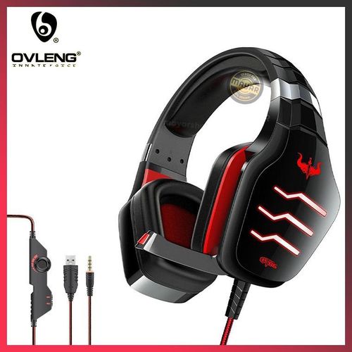 Ovleng Casque Gaming GT86 – Filaire USB + 3.5 mm, Microphone Réducteur de Bruit et Éclairage LED  compatible avec PS4, PS5, Xbox, Nintendo, smartphones et tablettes
 Fiche Technique et Prix au Maroc