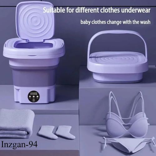 Machine à laver portable pliable avec essoreuse automatique vêtements 11L
 Fiche Technique et Prix au Maroc