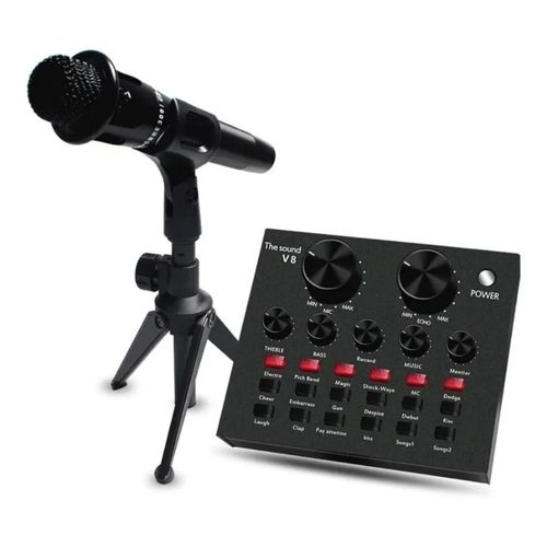 Ensemble de Cartes Son V8 d'origine avec Microphone à Condensateur et Support pour PC, Mobile
 Fiche Technique et Prix au Maroc