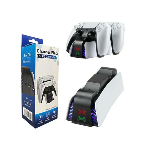 Chargeur Pour Manette PS5 Sans Fil compatible avec PlayStation 5
 Fiche Technique et Prix au Maroc
