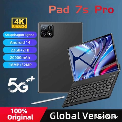 Tablette 7S Pro 11 pouces Écran 4K Android 14 5G WiFi 22 Go RAM 2To GO Stockage Snapdragon 8 Gen 2 Deca Core (10 core) batterie 20000 mAh caméras 32 Mp (Pochette+Clavier+chargeur+Touche pen+écouteurs Gratuit)
 Fiche Technique et Prix au Maroc