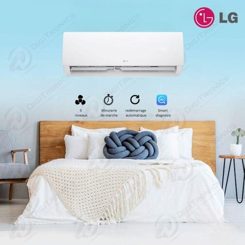 LG Climatiseur Mural 18000 BTU Chaud & Froid Confort 4 Saisons, T18SDH
 Fiche Technique et Prix au Maroc