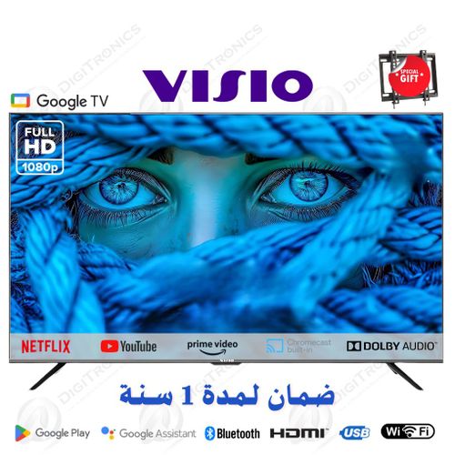Visio TV Google Smart 40" FHD Assistant Google Bluetooth HDR, Dolby Vision + Support
 Fiche Technique et Prix au Maroc