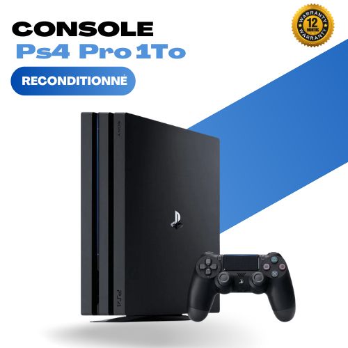 Playstation Console PS4 Pro Comme Neuf +1 Manette
 Fiche Technique et Prix au Maroc