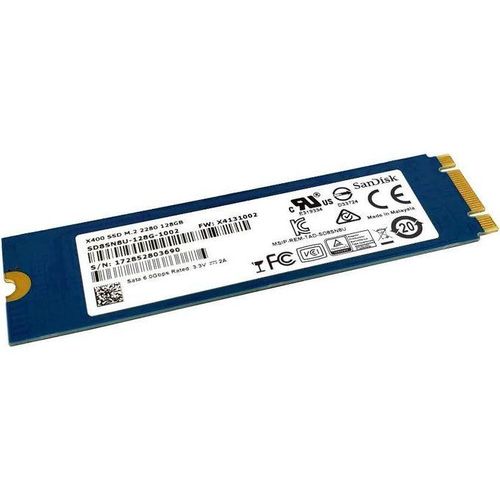 Sandisk Disque Dur Interne SSD X400 M.2 2280 128 GB
 Fiche Technique et Prix au Maroc