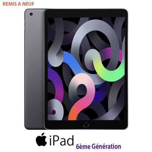 Apple Tablette-iPad 6ème-9.7"-ROM 32 Go-RAM 4Go-iPAD OS17-GRIS-Caméra frontale 2-Caméra arrière 8- 4G+Wi-Fi (remis à neuf)
 Fiche Technique et Prix au Maroc