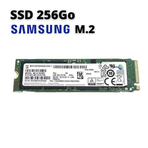 Samsung DISQUE DUR SSD M.2 256 Go Remis à Neuf
 Fiche Technique et Prix au Maroc