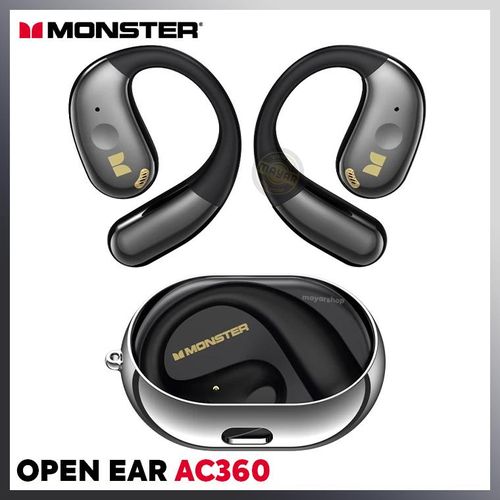 Monster Open Ear AC360 – Écouteurs Sans Fil Bluetooth 5.4 à Oreille Ouverte, Son Stéréo HIFI, 24h d’Autonomie, Étanches IPX5, Micro Intégré, Conception Sport et Sécurisée
 Fiche Technique et Prix au Maroc