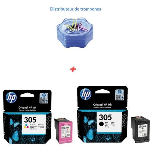 Hp Pack cartouche 305 Noir + 305 Couleur Pour Deskjet 2710, 2720 ( Cadeau offert )
 Fiche Technique et Prix au Maroc