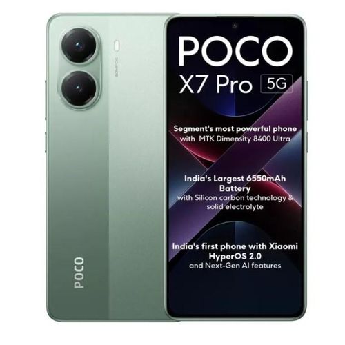 XIAOMI POCO X7 PRO (12Go, 256Go)5G 6.67"AMOLED-Dimensity 8400-Ultra, - 50 MP avec OIS-Vert
 Fiche Technique et Prix au Maroc