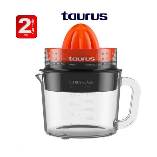 Taurus Presse Orange Citrus Glass en verre capacité totale 1L - 2 ans de garantie
 Fiche Technique et Prix au Maroc