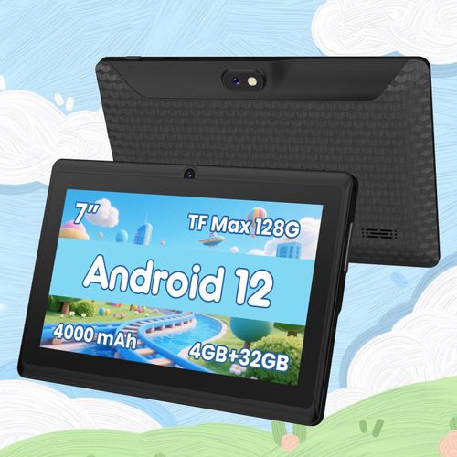 Tablette 7 pouces Android 12, 4 Go de RAM, 32 Go d'ROM
 Fiche Technique et Prix au Maroc