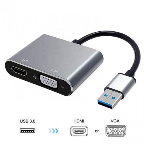 Adaptateur USB 3.0 vers HDMI + VGA et audio
 Fiche Technique et Prix au Maroc