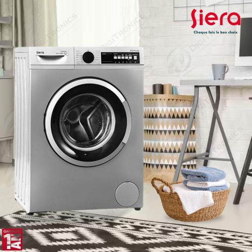 Siera Machine à laver à Hublot 8KG automatique Classe A++, T1049 S
 Fiche Technique et Prix au Maroc