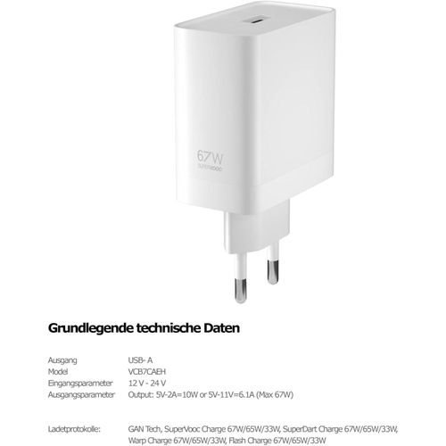 Oppo Chargeur 67W SUPERVOOC Chargeur Rapide Alimentation USB C Sans Câble de Charge  pour Find X6 X6 Pro X5 X5 Pro X3 X3 Lite X2 X2 Pro Find N2 N3 Reno 10 9 8 A94 A54 A53 A96
 Fiche Technique et Prix au Maroc