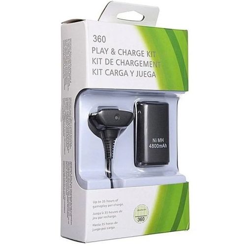 Batterie + Kit de Chargement Adaptable Compatible avec Manette sans fil Xbox360
 Fiche Technique et Prix au Maroc