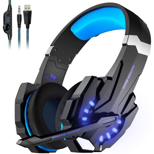 Casque Gamer Headset Gaming G9000 Lumière LED 3,5 mm Pour Telephone PS4 PC XBOX
 Fiche Technique et Prix au Maroc