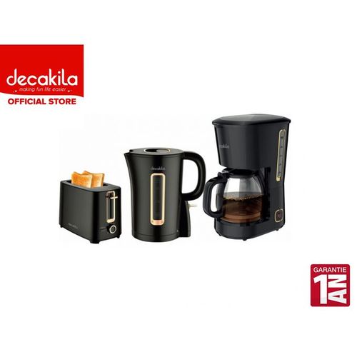 DECAKILA Set petit déjeuner Bouilloire Grille pain Cafetière
 Fiche Technique et Prix au Maroc
