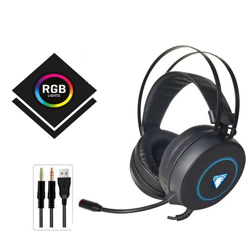 Jedel Casque Gamer Gaming Headset 50mm, RGB, Mic, Anti Bruit -PS4 PC XBOX playstation
 Fiche Technique et Prix au Maroc