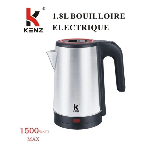 Kenz Bouilloire Electrique élégant 1,8L – 1500W
 Fiche Technique et Prix au Maroc
