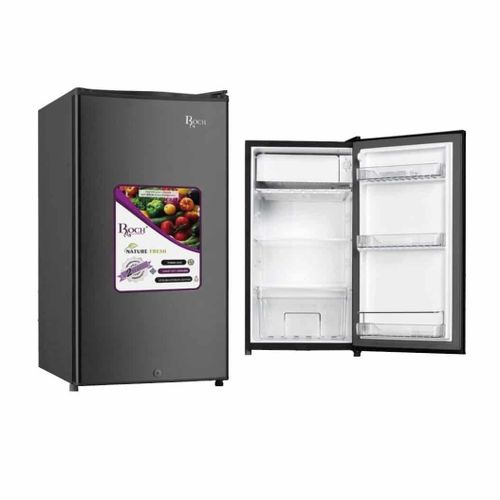 Roch Mini réfrigérateur minibar avec petit congélateur 102L avec serrure idéal pour chambre et bureau lampe intérieur couleur gris foncé
 Fiche Technique et Prix au Maroc