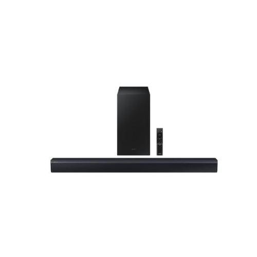 Samsung barre de son avec subwoofer sans fil murale 2.1 ch avec 3 haut-parleurs et caisson de basse intégrés sans fil bluetooth NFC technologie Dolby noir basse boost mode jeu
 Fiche Technique et Prix au Maroc