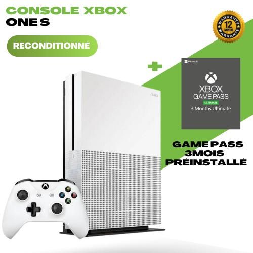 XBOX Pack Console One S – Reconditionnée – Avec Game Pass 3 Mois Préinstallé
 Fiche Technique et Prix au Maroc