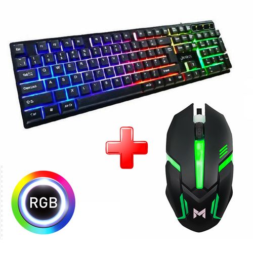 mifoy Pack Combo Clavier Gaming + Souris USB M10 RGB Backlighting effect pour PC
 Fiche Technique et Prix au Maroc
