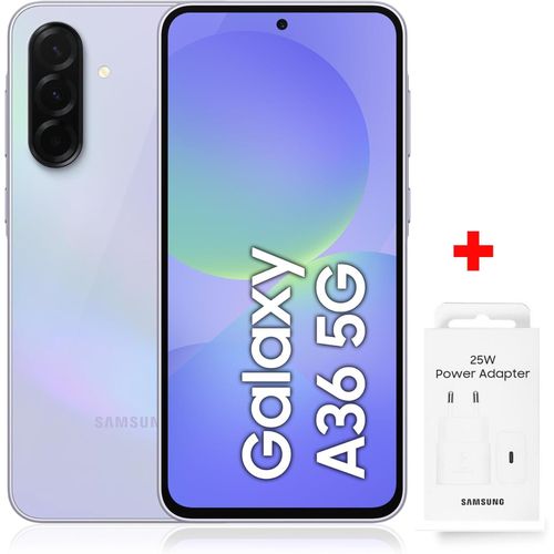 Samsung Galaxy A36 5G - 6.7'' - (8GB - 256 GB)  -50MP+12MP+5MP+/32MP -Awesome Lime+ Adapteur Rapide 25W Inclus
 Fiche Technique et Prix au Maroc
