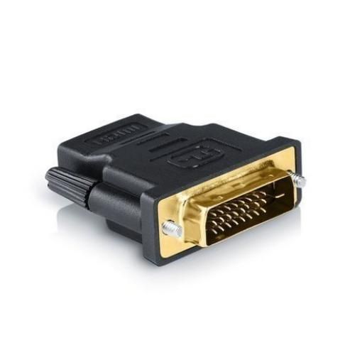 Adaptateur DVI HDMI, Connecteur DVI D 24+1 Mâle vers HDMI Femelle Support 1080P
 Fiche Technique et Prix au Maroc