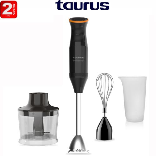Taurus Robot Mixeur Plongeant BAPI1200 ROCKETplus inox 3en1 accessoire-2ans de garantie
 Fiche Technique et Prix au Maroc