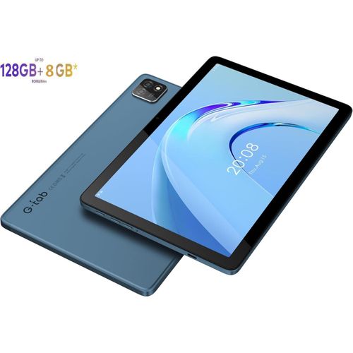 G-Tab Tablette T11 4G 10,1" Ram 8 Go (4+4) stockage 128GB 13Mpx 6580 mAh+pochette+screen+pen-Blue
 Fiche Technique et Prix au Maroc