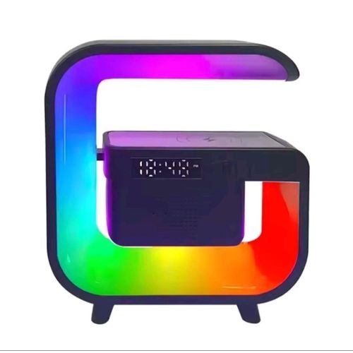 Station de Charge Sans Fil 7-en-1 avec Enceinte Bluetooth, Radio , Réveil & Veilleuse RGB
 Fiche Technique et Prix au Maroc