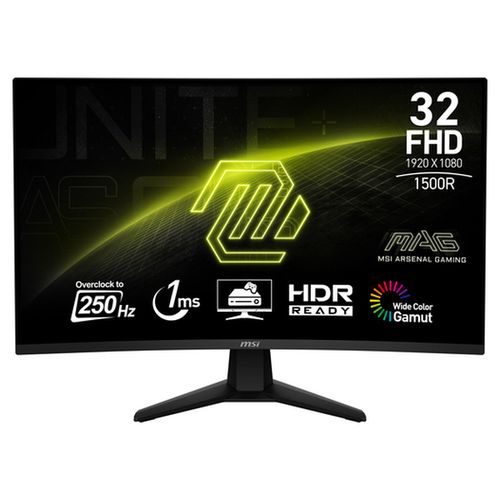 Msi MONITEUR  MAG 32'' 32C6X 250HZ 1MS CURVED
 Fiche Technique et Prix au Maroc