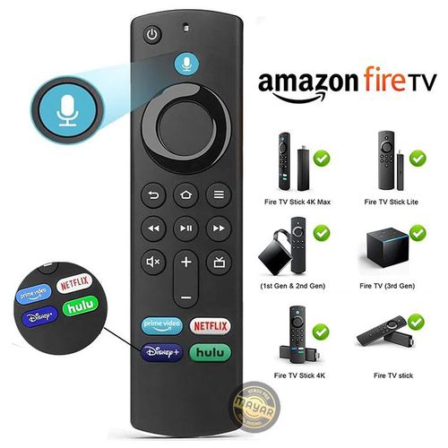 Télécommande vocale de Remplacement pour Amazon Fire TV Stick et Fire TV Cube Compatible Dolby Vision et 4K Ultra HD
 Fiche Technique et Prix au Maroc