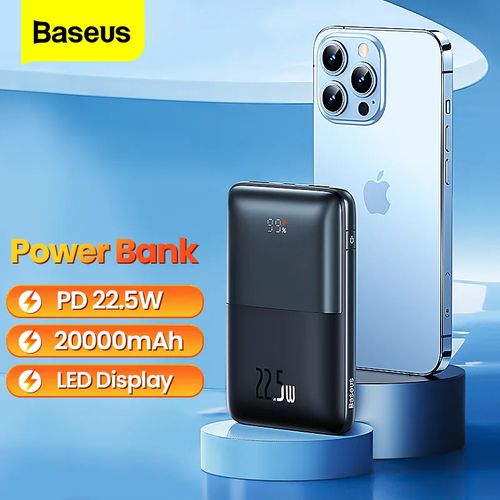 Baseus Power Bank Bipow Pro 20000mAh 22.5W Charge Rapide PD, QC3.0
 Fiche Technique et Prix au Maroc