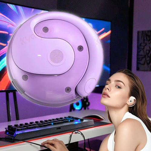 DINEX Écouteurs Bluetooth Casques Sans Fil Bluetooth 5.3 écouteurs sans fil HiFi 9D stéréo, sport réduction du bruit casque avec micro contrôle tactile TWS écouteurs d'origine violet
 Fiche Technique et Prix au Maroc