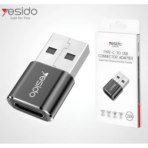 Yesido Adaptateur USB 3.1 Type-C Femelle vers USB 3.0 A Male pour Téléphone Portable et tablette Charge et Transfert de Données
 Fiche Technique et Prix au Maroc