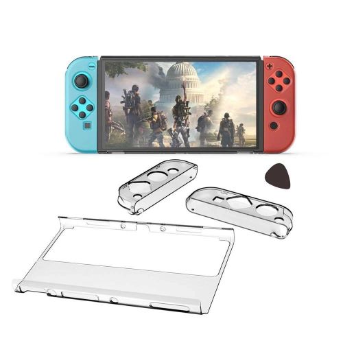 Coque transparente pour Nintendo switch V1 et V2 en crystal protection de tout les cotés 
 Fiche Technique et Prix au Maroc