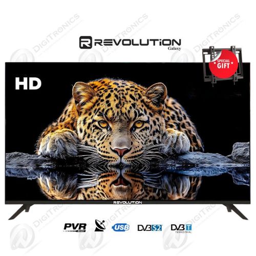 REVOLUTiON Galaxy 24 LED Tv HD Récepteur intégré + TNT + HDMI + USB, Support Mural
 Fiche Technique et Prix au Maroc