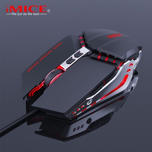 Imice Souris de jeu T80 3200 DPI Réglable LED optique filaire 7 boutons pour ordinateur portable PC Gamer
 Fiche Technique et Prix au Maroc