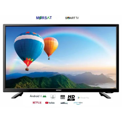 MORSAT Tv 24 Smart Android 14" Récepteur intégré + TNT + HDMI + USB
 Fiche Technique et Prix au Maroc