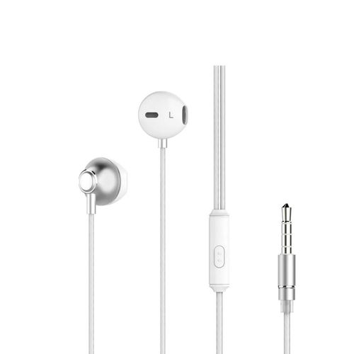 Corn 3.5mm Wired Metal Stereo Earphones - EX002 WHITE
 Fiche Technique et Prix au Maroc